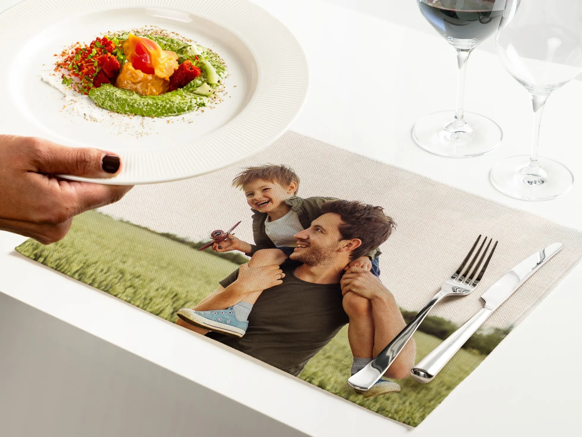Persönlicher Teller Untersetzer mit Foto