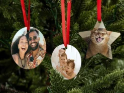 Persönlicher Weihnachtsbaumschmuck mit Foto