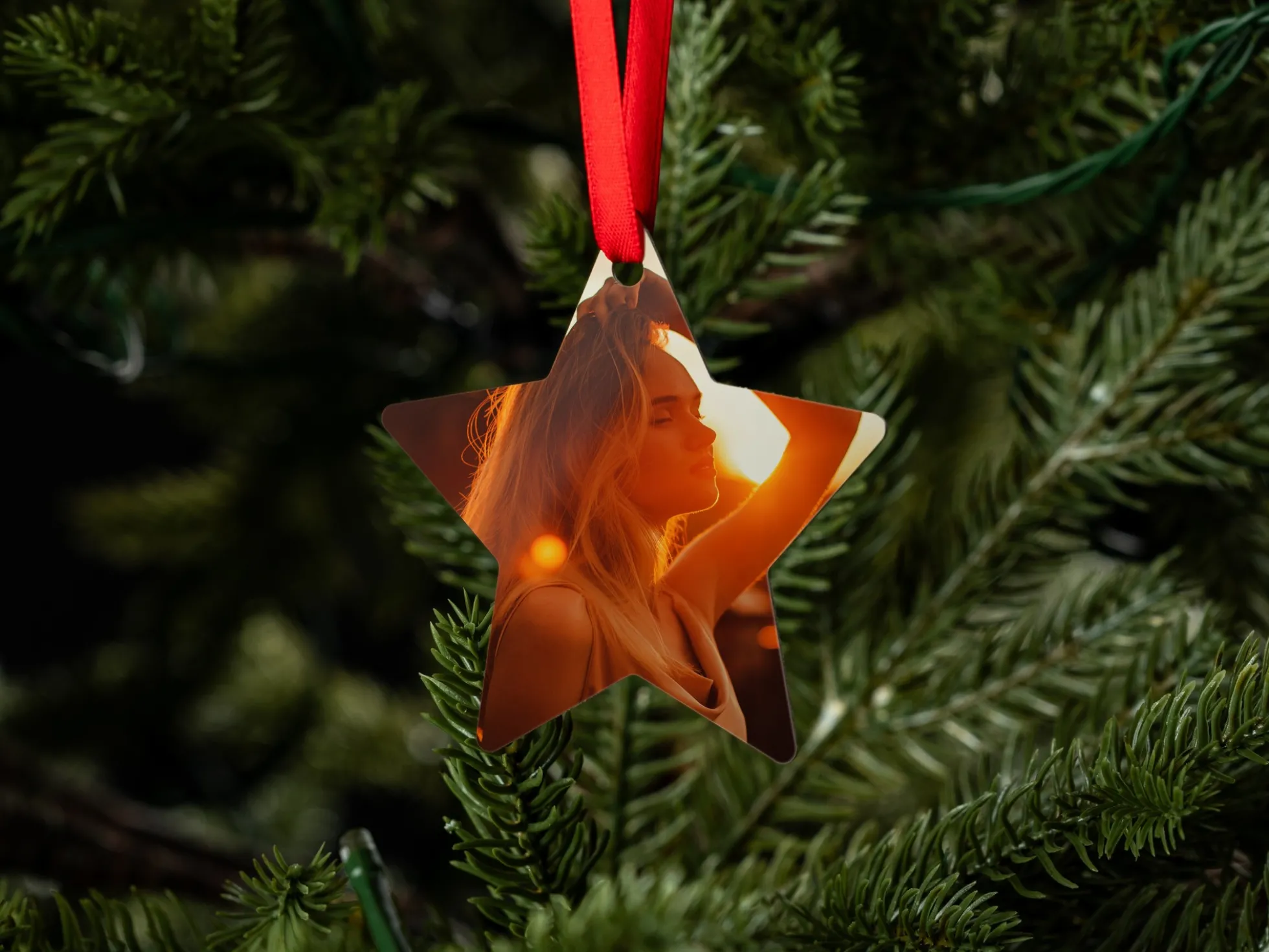 Persönlicher Weihnachtsbaumschmuck mit Foto