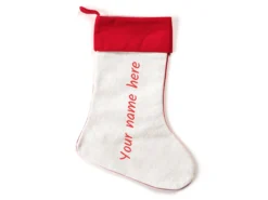 Persönlicher Weihnachtsstrumpf mit Text