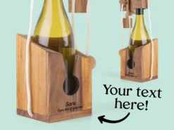 Persönliches Don’t Break the Bottle mit Text