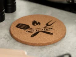 Persönliches Topfuntersetzer mit Namen - Grill