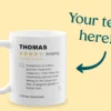 Persönliche Tasse mit Bewertung