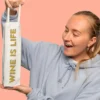 Persönliche Weintasche mit Text