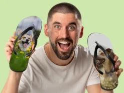 Personalisierte Flip-Flops mit Foto