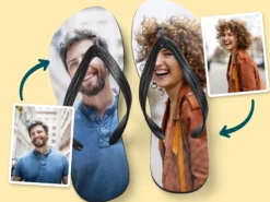 Personalisierte Flip-Flops mit Foto