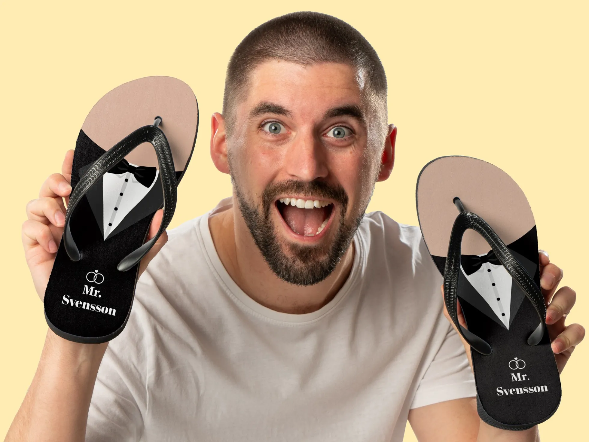 Personalisierte Flip-Flops - Mr. & Mrs.