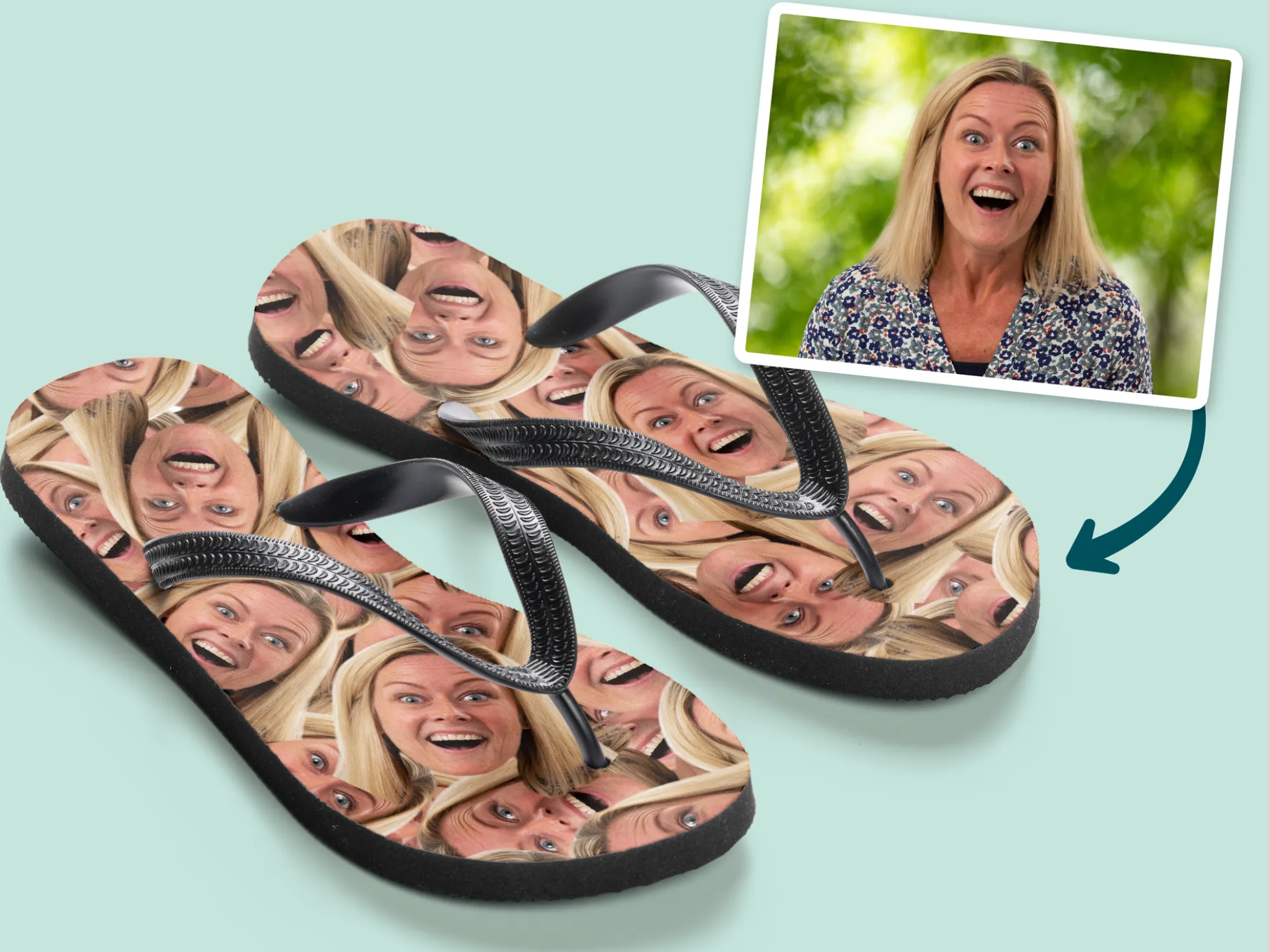 Personalisierte Flip-Flops - Multiface