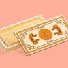 Personalisiertes Bleistiftetui aus Holz im Retrostil