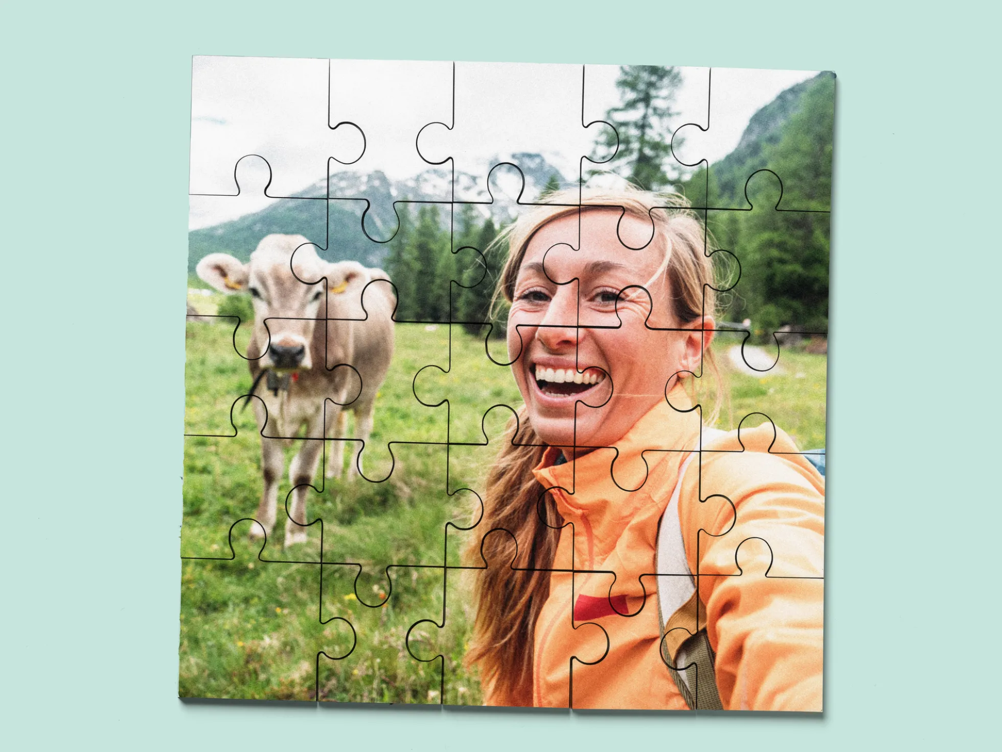 Personalisiertes Fotopuzzle Quadrat