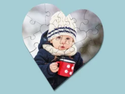 Personalisiertes Fotopuzzle - Herz