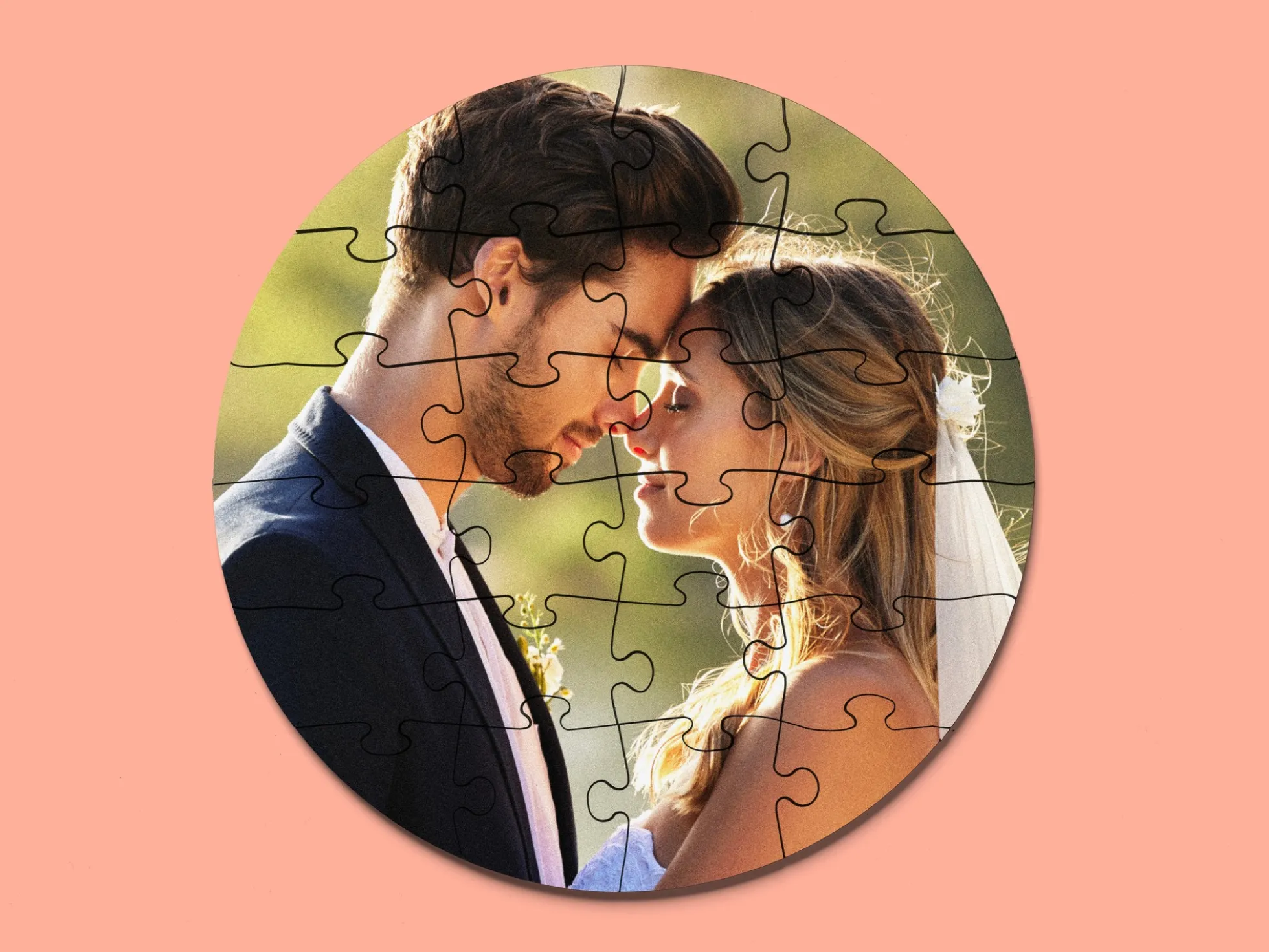 Personalisiertes Fotopuzzle - Rund