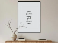 Personalisiertes Poster mit Text