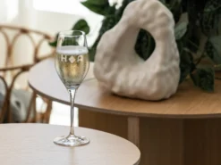 Personalisiertes Spiegelau Champagnerglas mit Gravur - Herz & Initialen