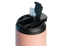 Personalisierte Thermosflasche mit Strohhalm & Text - 600 ml