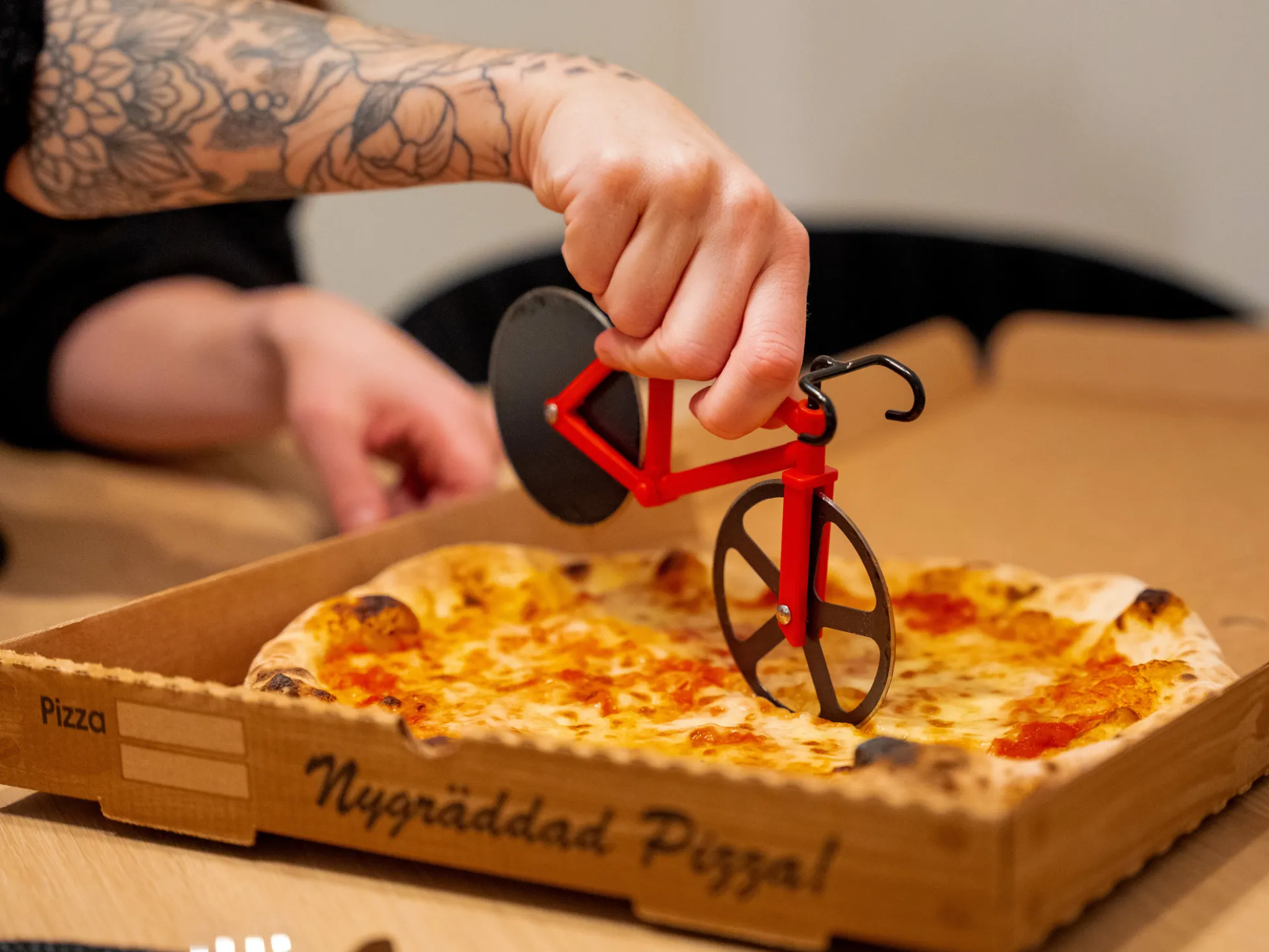 Pizzaschneider Fahrrad