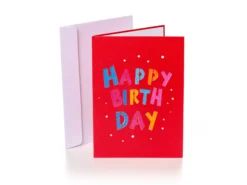 Pop-Up-Karte - Happy Birthday (rote Karte)
