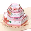 Pop-Up-Karte - Hochzeitstorte