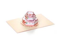 Pop-Up-Karte - Hochzeitstorte