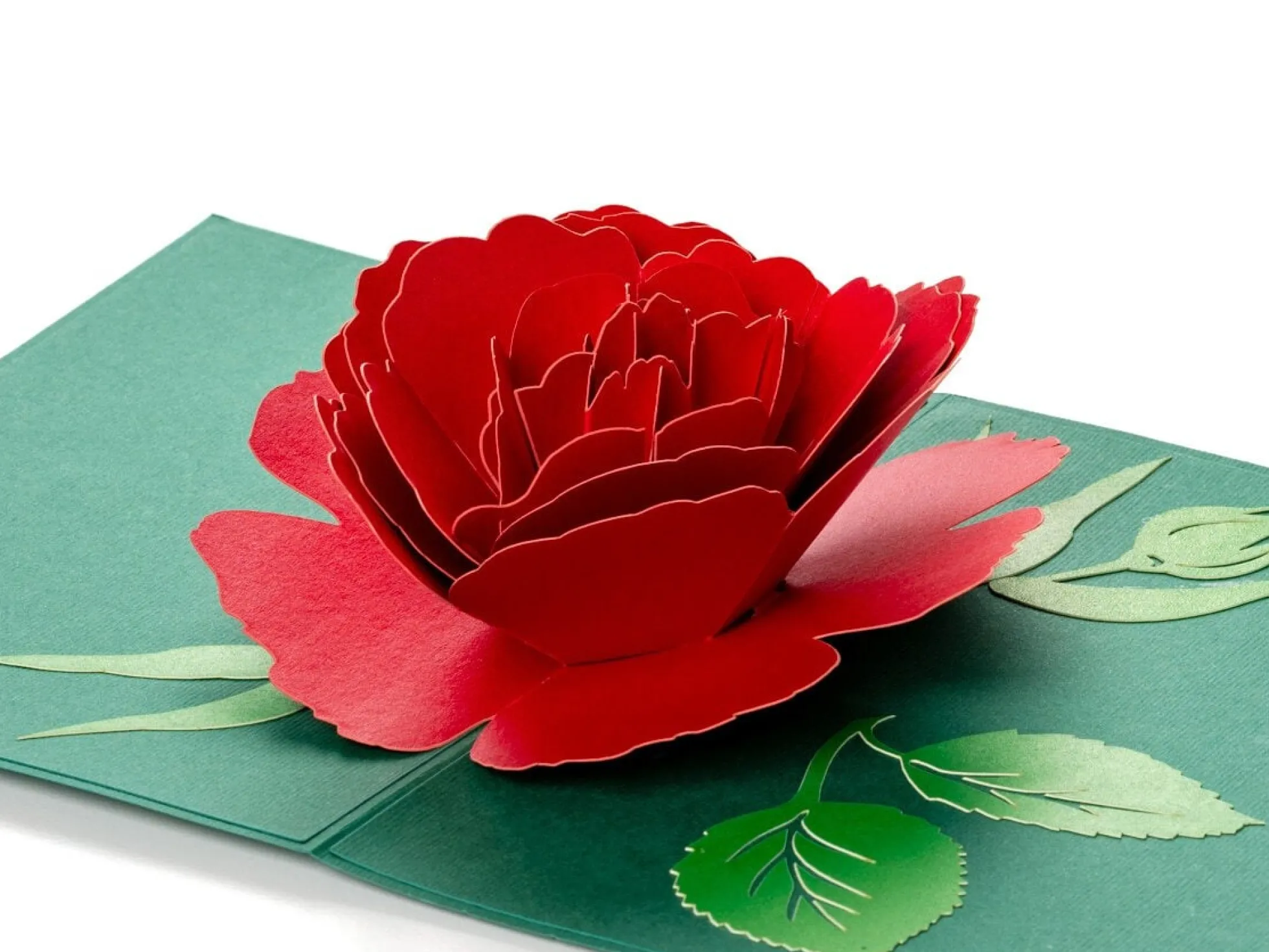Pop-Up-Karte - Rote Rose
