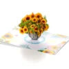 Pop-Up-Karte - Sonnenblumenstrauß