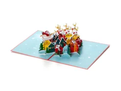 Pop-Up-Karte - Weihnachtskarte Mit Weihnachtsdorf
