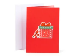 Pop Up-Karte - Weihnachtskarte Mit Geschenkpaket