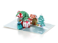Pop Up Karte - Weihnachtskarte mit Weihnachtsmann