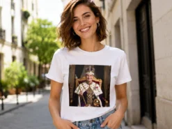Premium-T-Shirt mit Foto – königliches Porträt