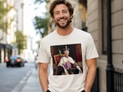 Premium-T-Shirt mit Foto – königliches Porträt
