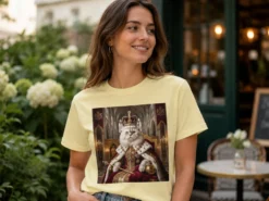 Premium T Shirt mit Foto – königliches Tierporträt