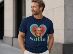 Premium T Shirt mit Foto – Retrodesign
