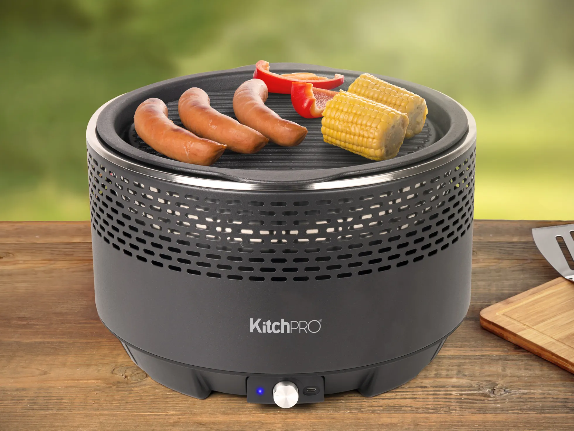 Rauchfreier Holzkohlegrill - KitchPro