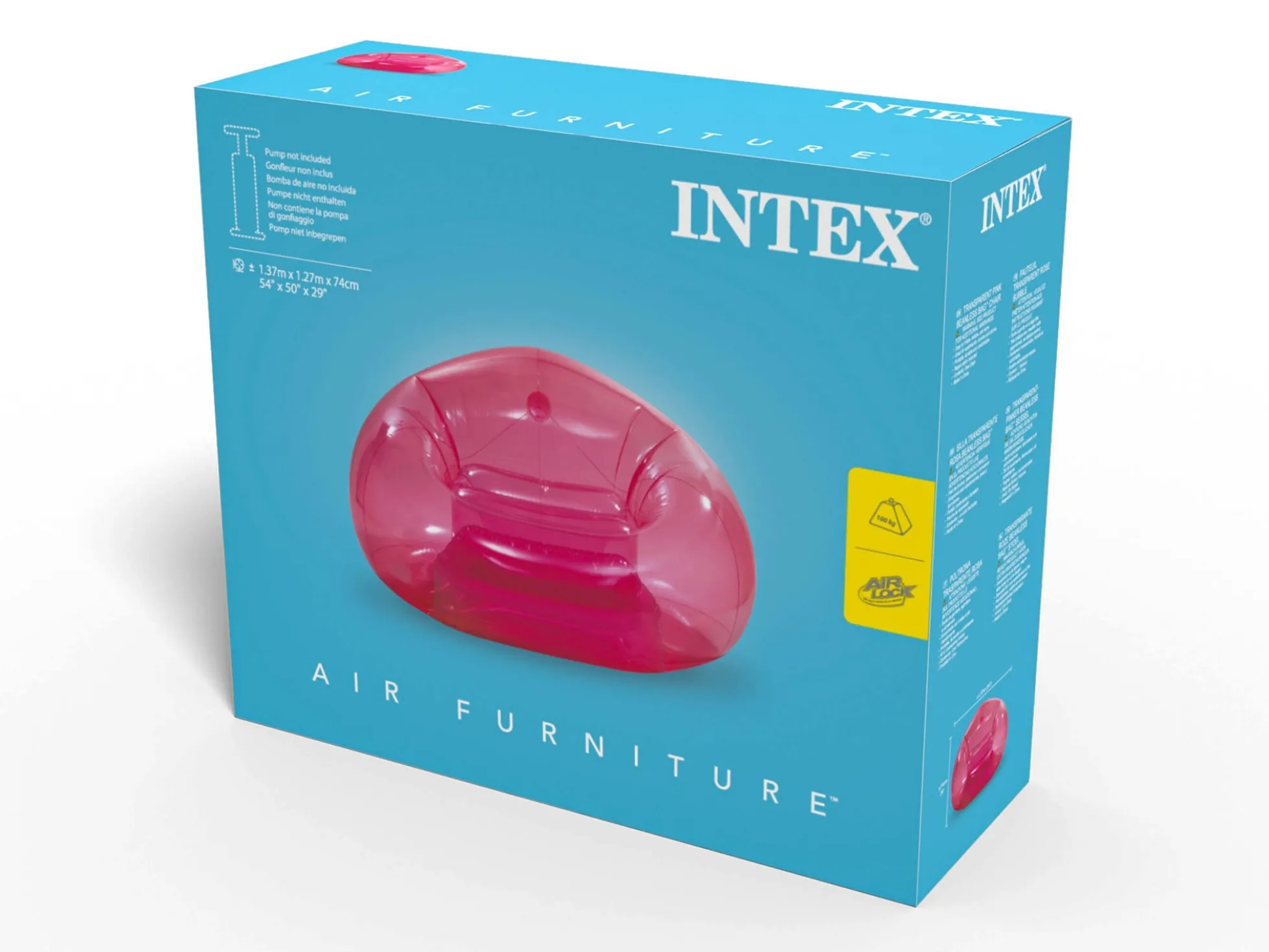Rosa Aufblasbarer Sitzsack - Intex