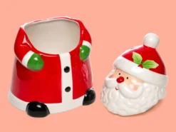 Schale mit Deckel - Weihnachtsmann