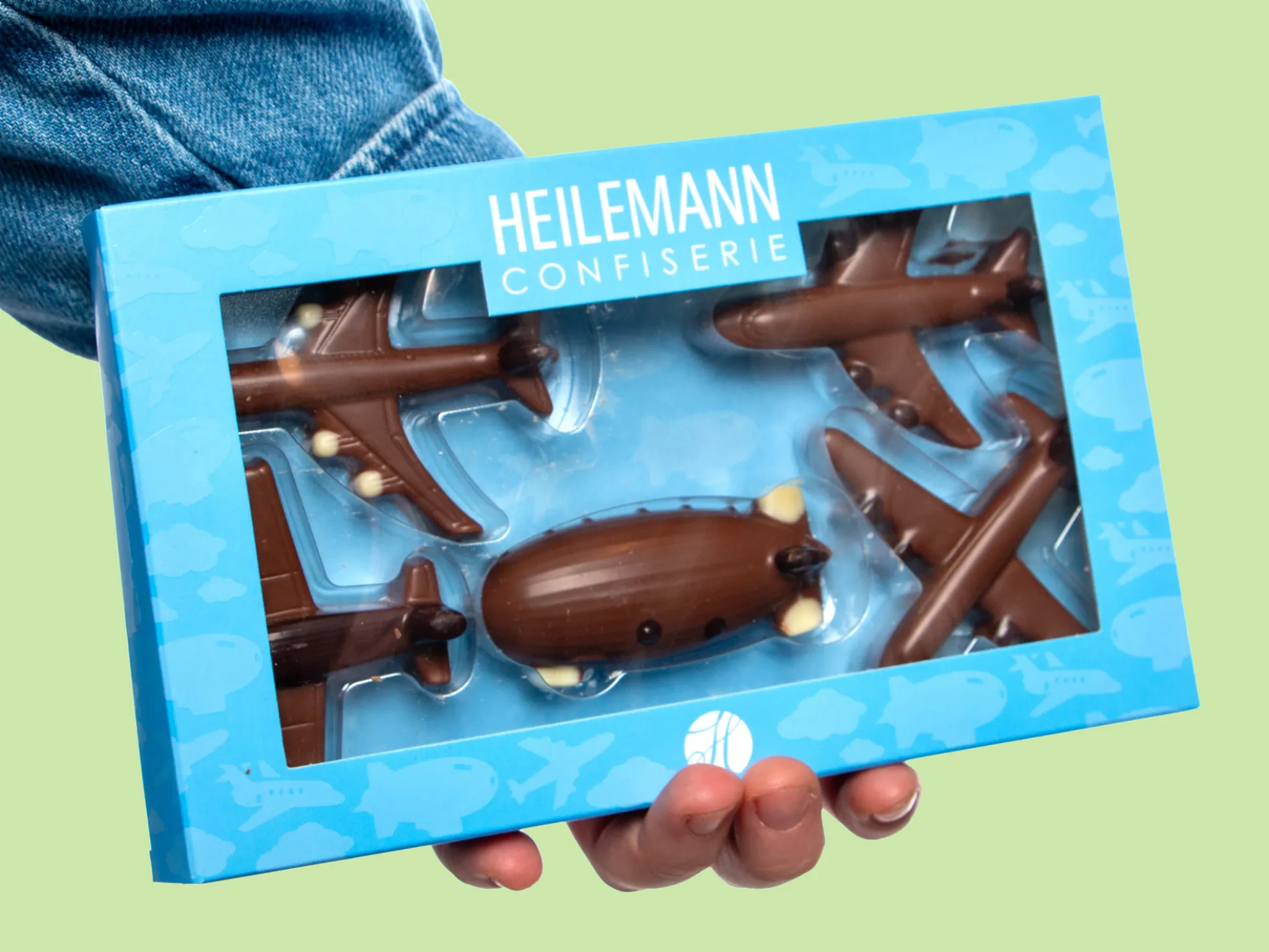 Schokoladenbox Flugzeug