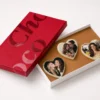 Schokoladenherzen mit Foto – 3er Pack