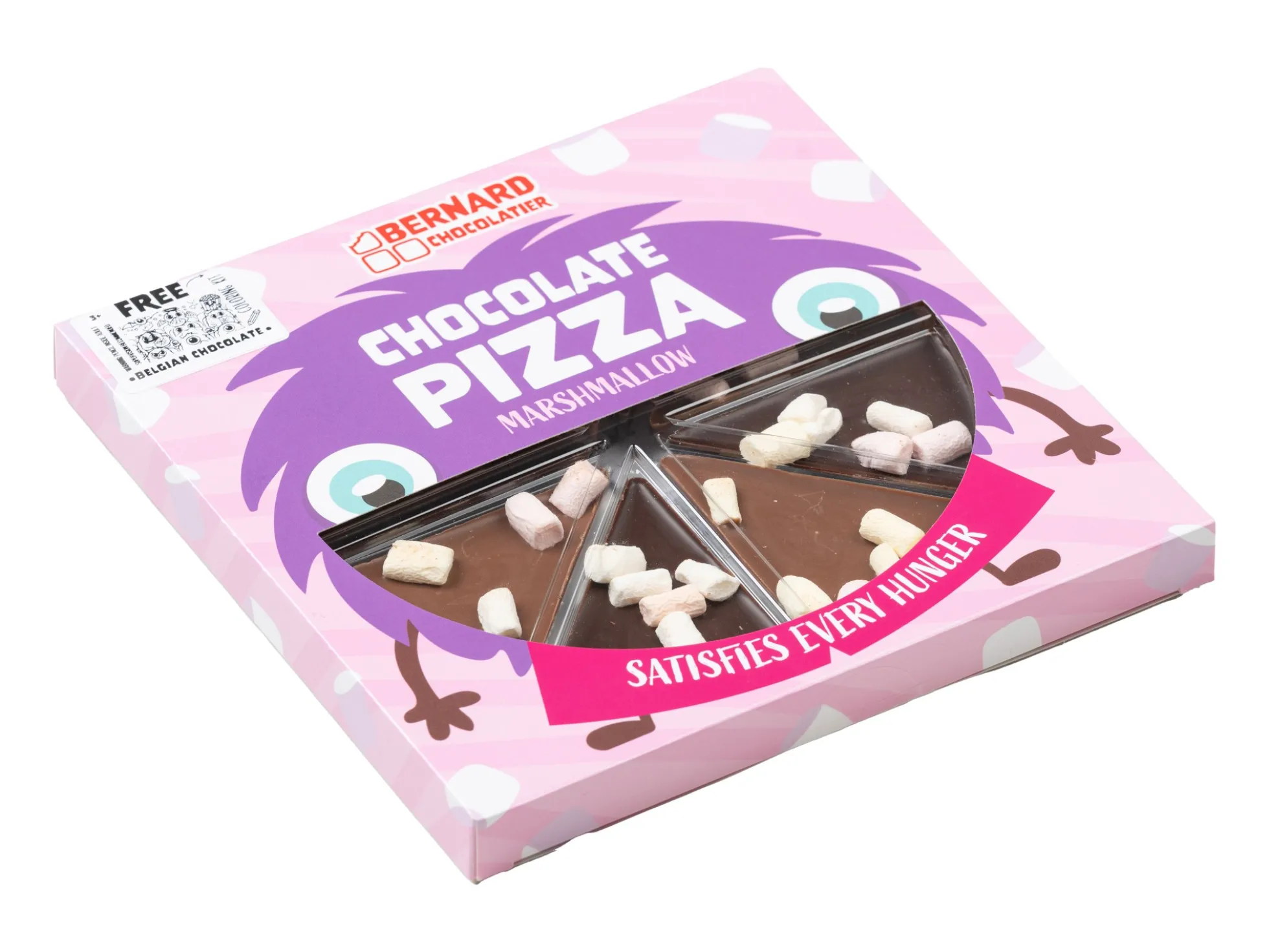 Schokoladenpizza mit Marshmallows