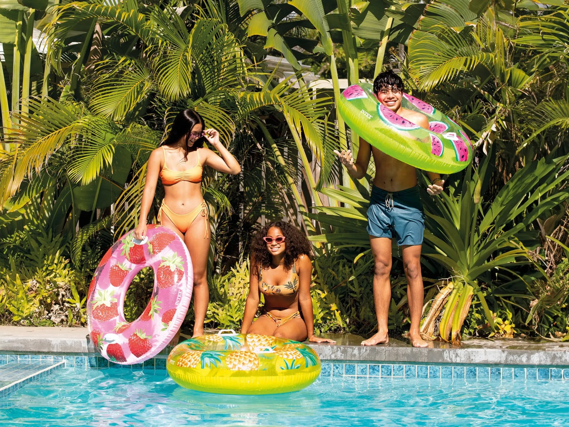 Schwimmring mit tropischen Früchten - Intex
