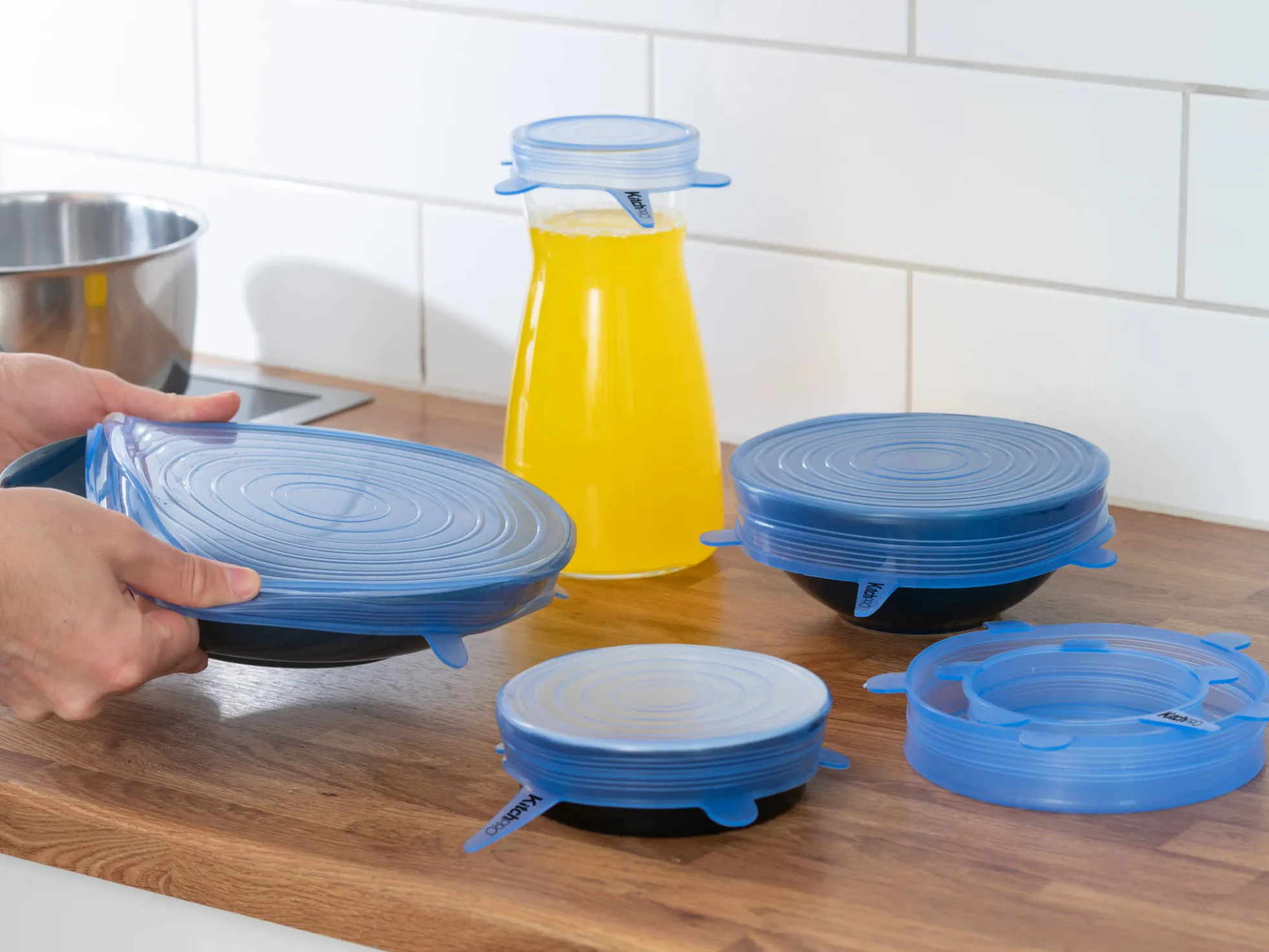 Silikondeckel 6er-Pack - KitchPro