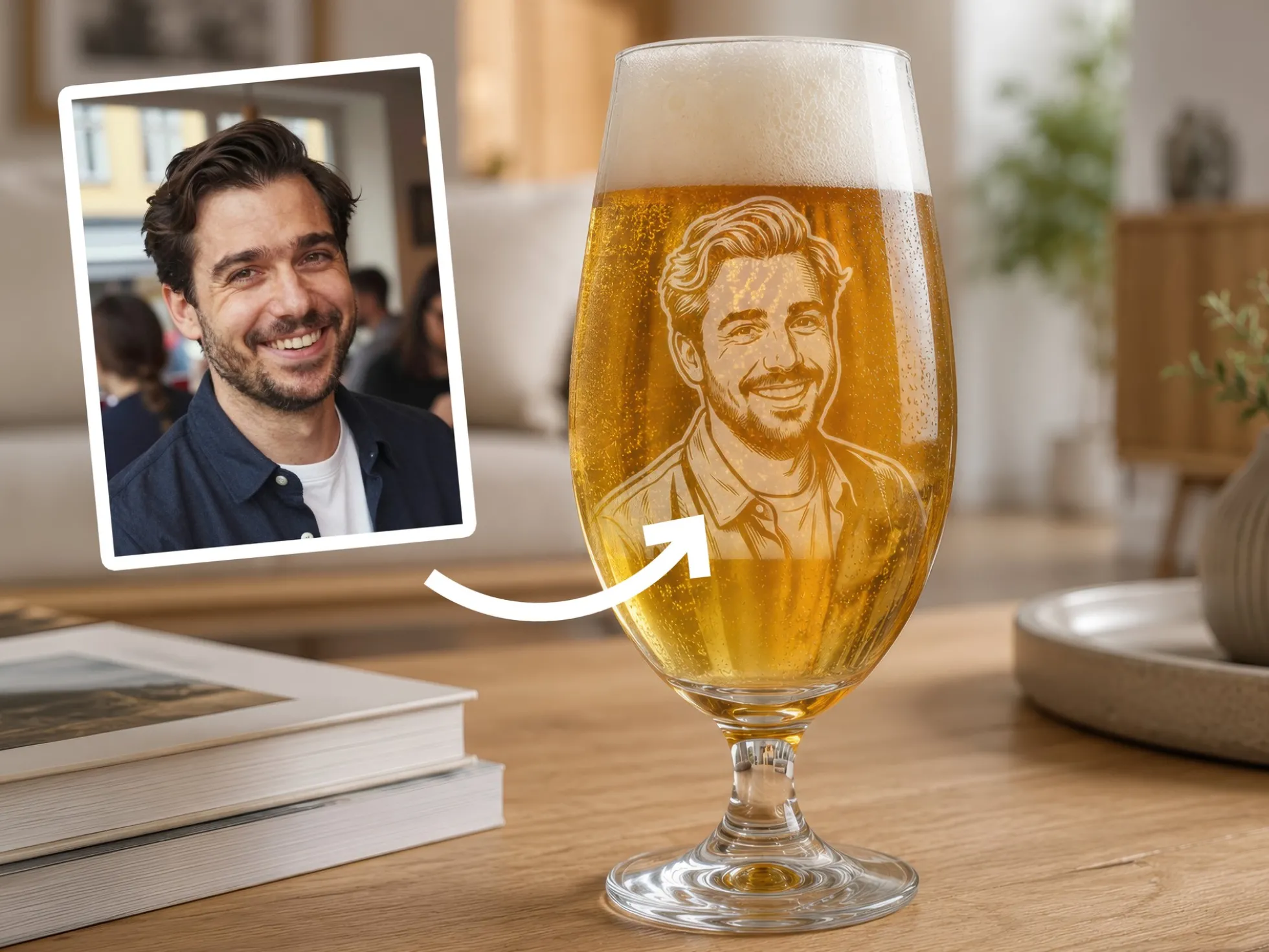 Spiegelau Bierglas mit Gravur – Eigenes Foto