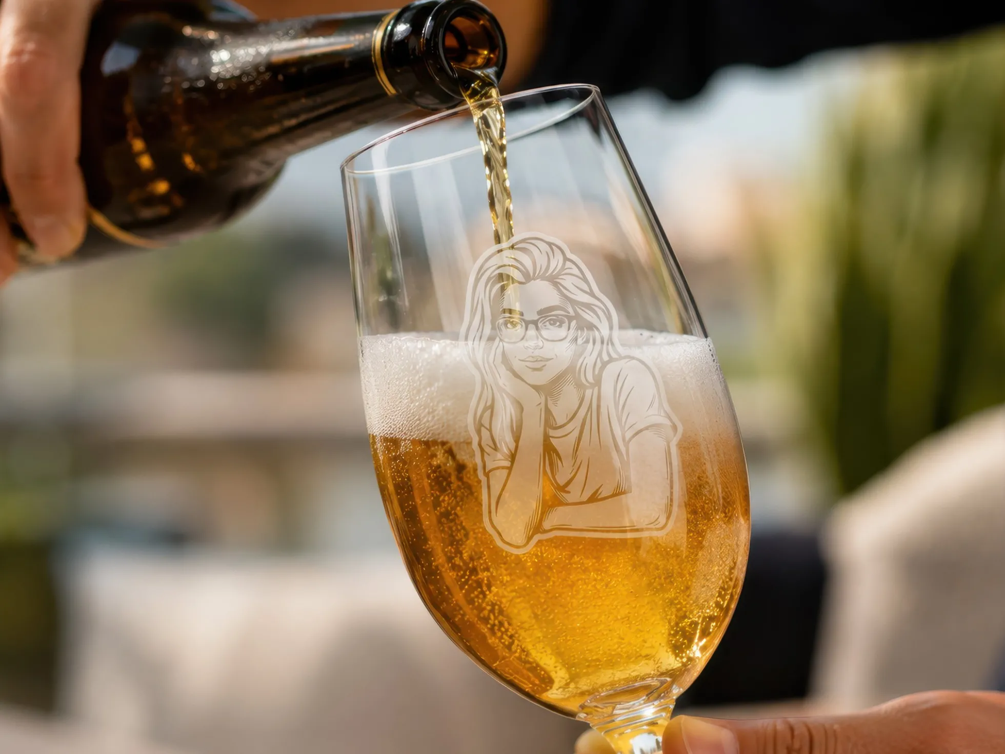 Spiegelau Bierglas mit Gravur – Eigenes Foto