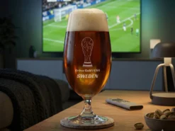 Spiegelau Bierglas mit Gravur – Fußball WM