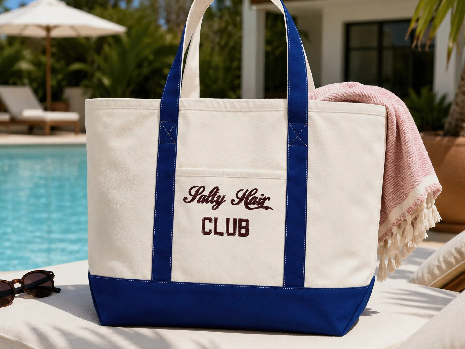 Strandtasche mit eigenem Text