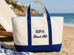 Strandtasche mit eigenem Text