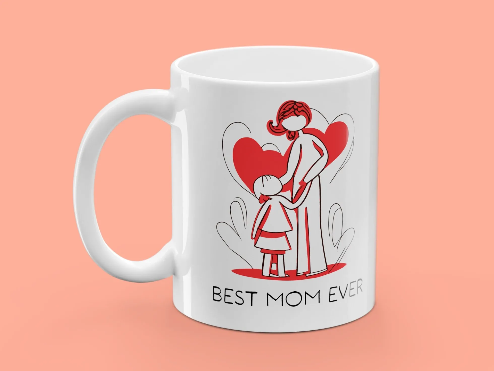 Tasse mit Aufdruck - Best Mom Ever