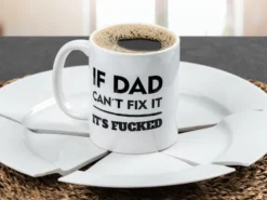 Tasse mit Aufdruck - If Dad Can´t fix it