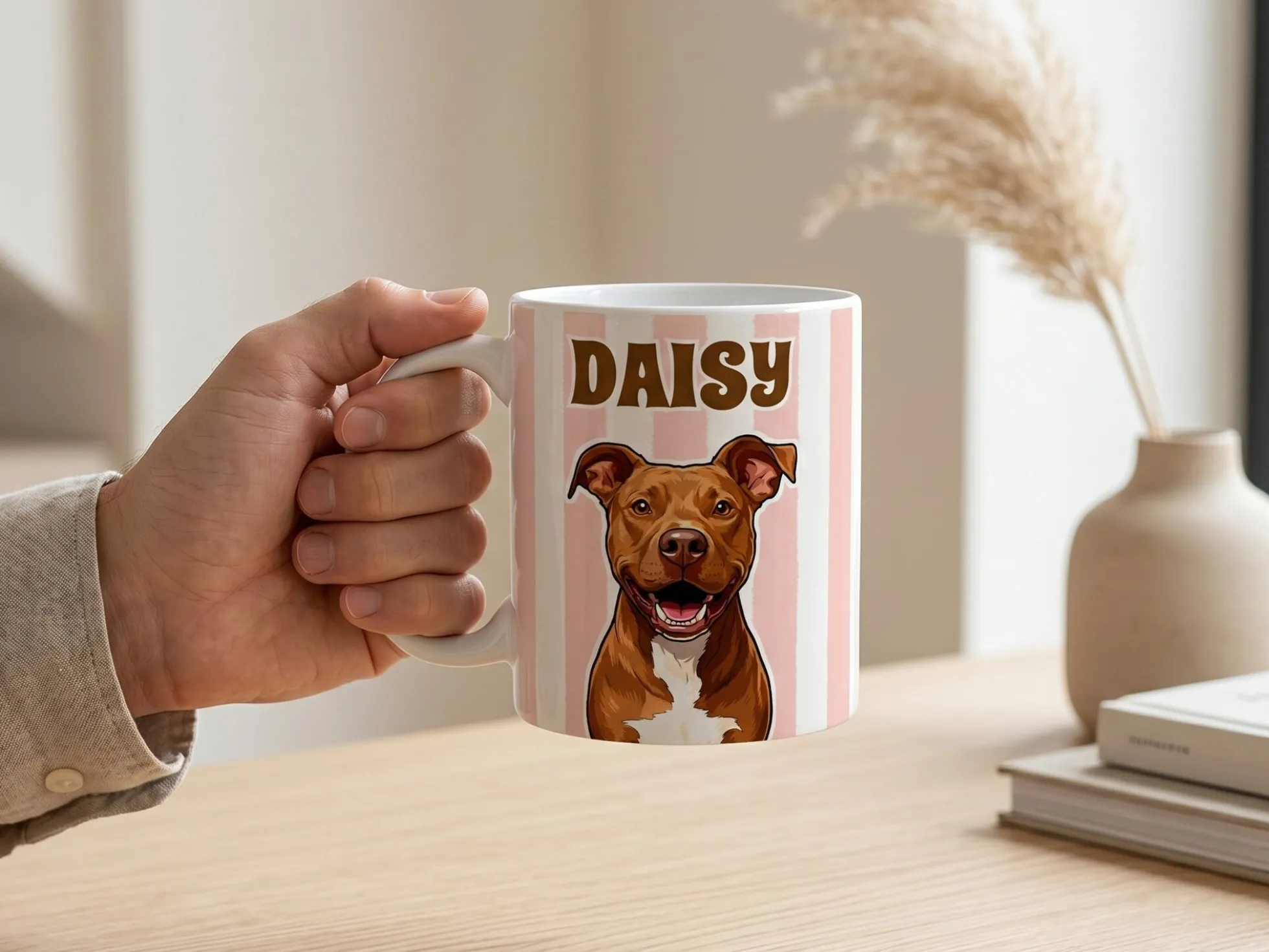 Tasse mit eigenem Design – Streifen