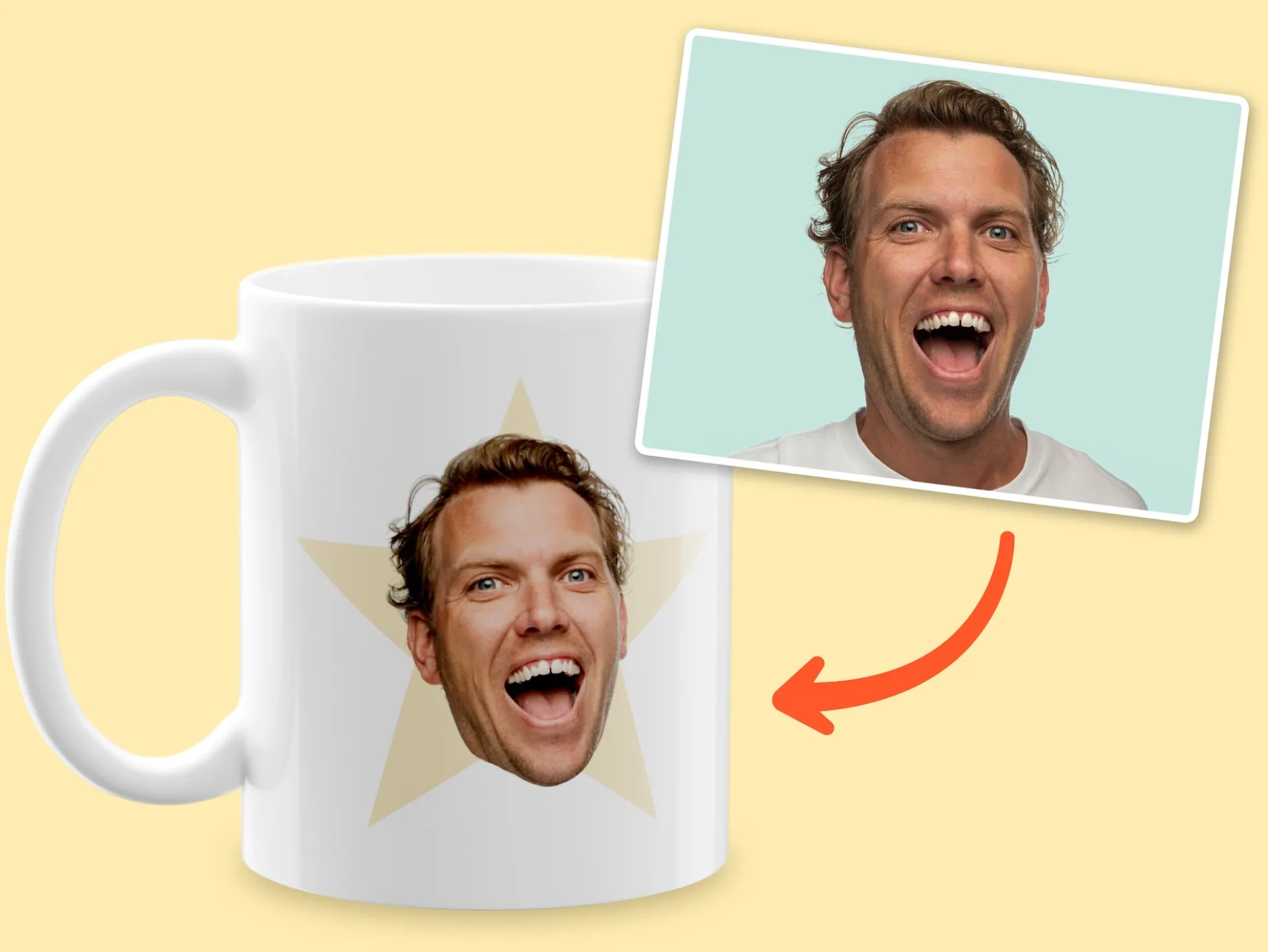 Tasse mit eigenem Foto & Text