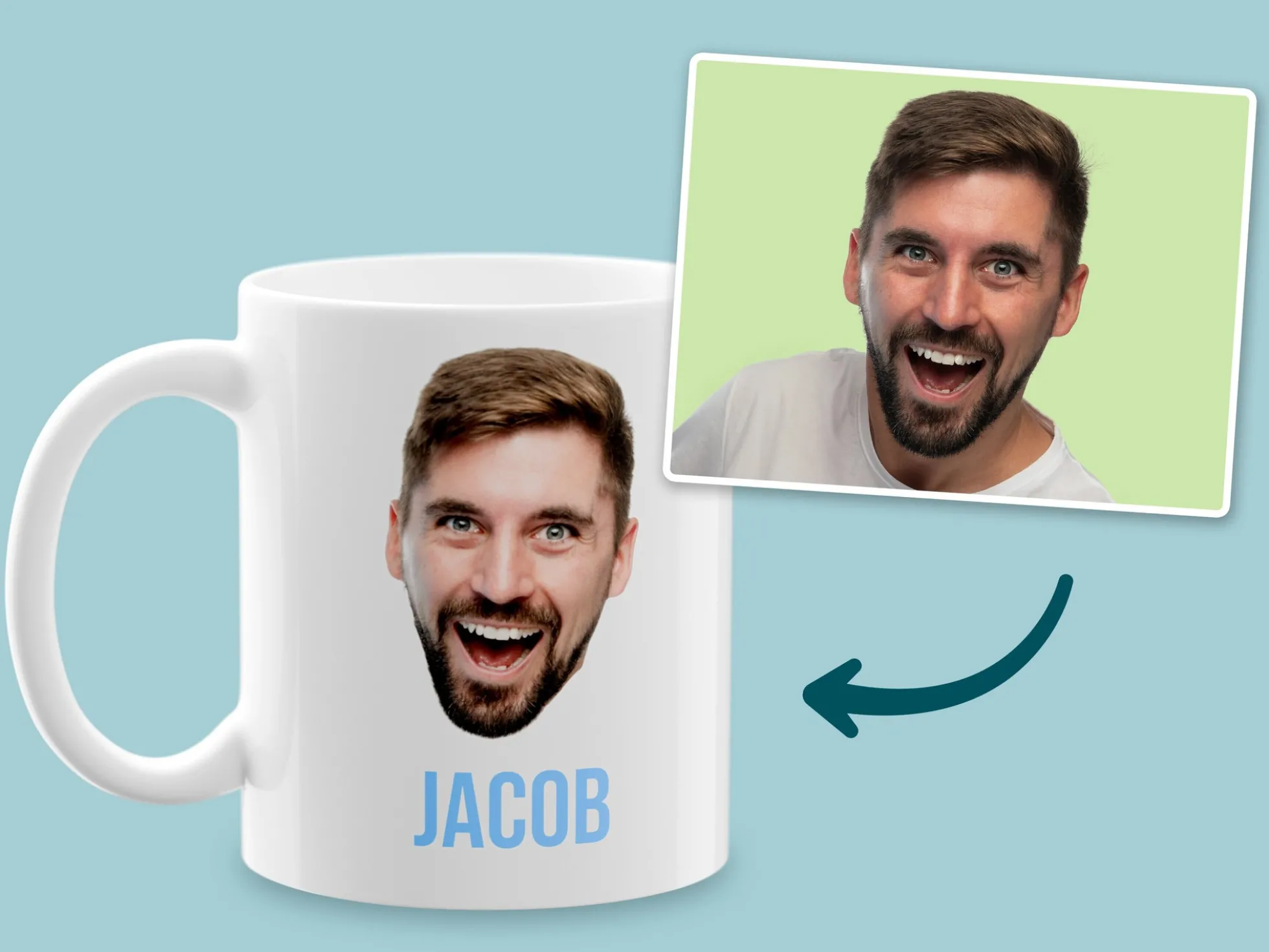 Tasse mit eigenem Foto & Text